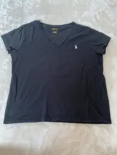 POLO RALPH LAUREN レディースVネックTシャツ　状態悪いです