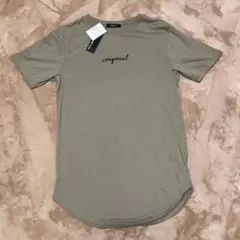 新品 レディース Tシャツ 女の子 トップス 半袖 ロゴ ベージュ 黒 M