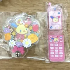 サンリオ　カスタムアクリルチャーム　フラワー　Y2K ガラケー型　ウサハナ