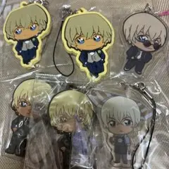 名探偵コナン ラバスト アクリルキーホルダー 安室透 6点