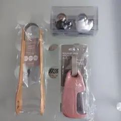ウッドトング　ミニスノードームマグネット　ピーラー(皮むき器)　３点セット