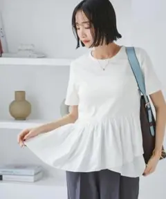 【タグ付き】VIS ペプラムドッキングプルオーバー