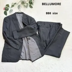 ベルモーレ　BELLUMORE ビジネススーツ　グレー　ストライプ　BB8
