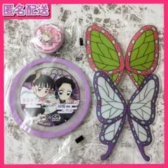くら寿司 鬼滅の刃 胡蝶しのぶ 栗花落カナヲ ピック　缶バッジ 蜜璃　4点セット