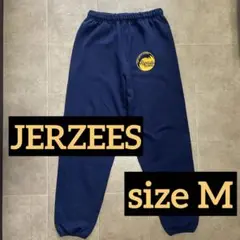 JERZEES スウェットパンツ size M ネイビー US古着 ワンポイント