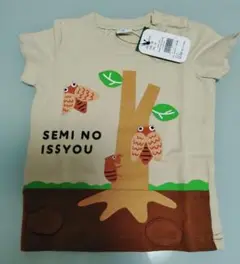 チークルーム　cheek room　せみ　Ｔシャツ　80cm　新品タグ付き