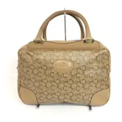 CELINE セリーヌ Cロゴ 馬車柄 ハンドバッグ ベージュ ブランド