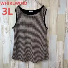 WHIRLWIND/ゆるダボ　ノースリーブシャツ　タンクトップ　カジュアル 3L