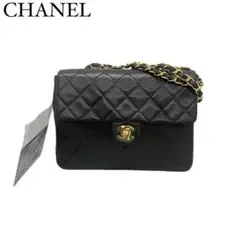 ✨極美品✨ ✨CHANEL✨ ミニマトラッセ ラムスキン シングルフラップ CC