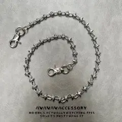 【Y2K】Minimal 有刺鉄線 punk wallet chain 70cm