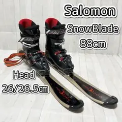メンズ　ショートスキー　 SALOMON 90cm 26-26.5cm メンズ SALOMON ショートスキー ファンスキーセット 26-26.5cm