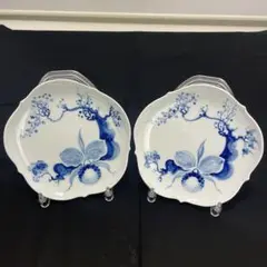 【2枚セット】マイセン ブルーオーキッド プレート 皿