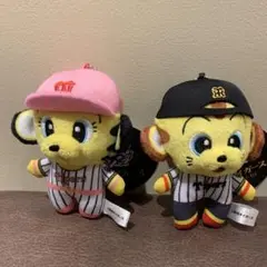 ラウンドワン限定 阪神タイガース マスコットBC トラッキー キー太　2点