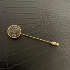 ゴールド 円形 ネクタイピン エルメス