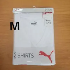 M　プーマ　Vネックシャツ　PUMA　シャツ　肌着　2枚組