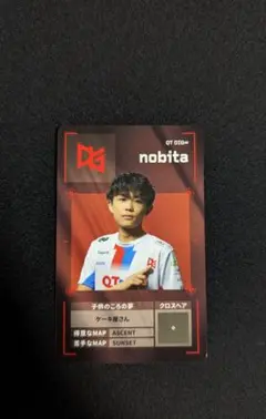 VCJ Split3 プレイヤーカード nobita QT DIG