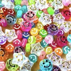 ハッピー スマイル ニコちゃん ハンドメイド パーツ ビーズ