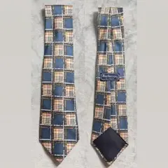 【美品】　BURBERRY シルク 柄ネクタイ　メンズ　ネクタイ　ブランド