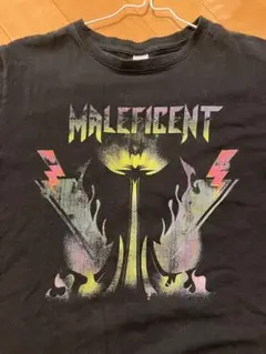 ディズニーマレフィセント　ヴィランズ　ハロウィン　バンド風ロックTシャツ古着L