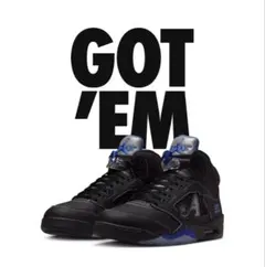 Awake NY × Nike Air Jordan 5 "Black"28cm