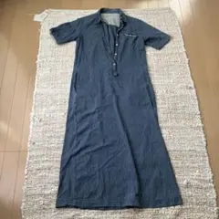 サニークラウズ　半袖ロングワンピース