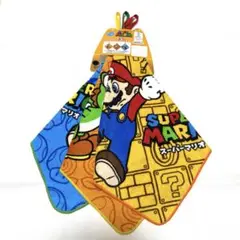 【新品】スーパーマリオ ループ付きタオル 3枚セット