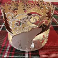 バスアンドボディーワークス キャンドルホルダー 白くま クリスマス