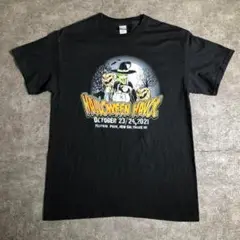【ギルダン】ハロウィン イベントプリントTシャツ 古着 ZSM4 黒