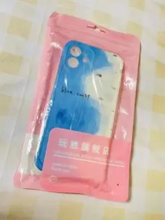 青と白のグラデーション iPhoneケース