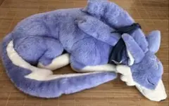 【タグ付き美品】ガルクぬいぐるみ　大型 美品】モンスターハンターライズ ガルク 大型ぬいぐるみ タグ