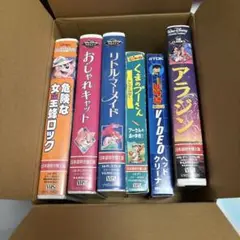 アニメ VHSテープ 5本　ヘッドクリーナーテープ　1本