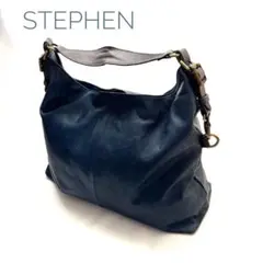 STEPHEN レディースショルダーバッグ 青藍色