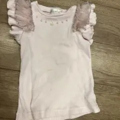 フリル Tシャツ 110cm ピンク