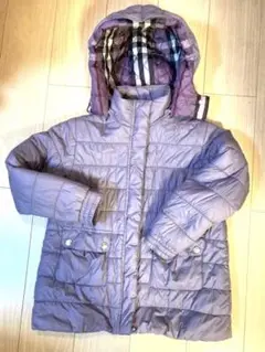 バーバリー 140 コート ダウン パープル burbery かわいい 中綿
