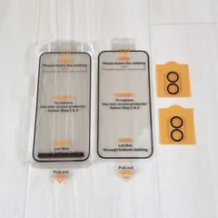 iPhone 16 Plus ガラスフィルム 2枚 カメラフィルム 2枚