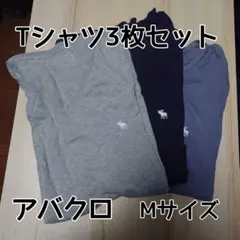 お得【アバクロ】中古VネックTシャツ3枚セット【M（アジア向けL）】