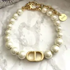 Christian Dior CDロゴ パール ブレスレット