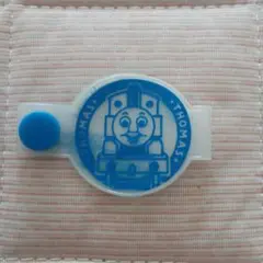 トーマス　ネームタグ　青　ビニール　水に強い