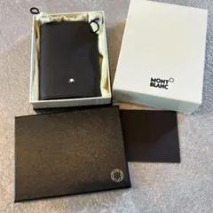 【新品】montblanc モンブラン カードケース 名刺入れ ブラック レザー