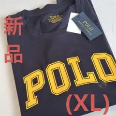 z485このサイズラスト1枚！新品ラルフローレンTシャツ半袖(XL)紺POLO