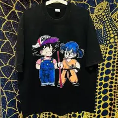 ドラゴンボール 個性的 メンズ リプリント Tシャツ 新品 ウォッシュ加工