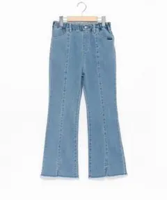 【タグなし新品未使用】ポンポネット ストレッチフレアパンツ 160