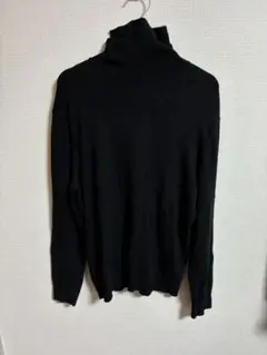 ZARA ハイネック ニット　ブラック　L