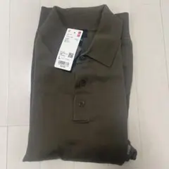 UNIQLO ウォッシャブルニットポロ　半袖（オリーブ）