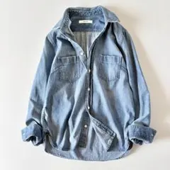 美品♡ レッドカード　ヴィンテージ＆ダメージ加工　長袖　デニムシャツ　0