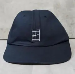 00's NIKE ナイキテニス　キャップ　帽子　ネイビー