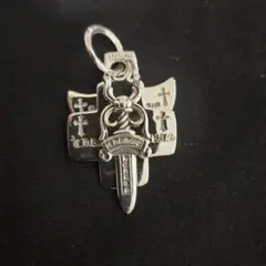 シルバー925 タガーダブルシールドペンダント