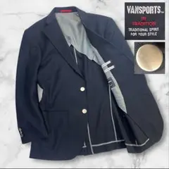 美品　VAN BROTHERS　テーラードジャケット　　ネイビー　春夏用　薄手 2025年最新】VAN Jacket 季節：春夏 テーラードジャケットの人気