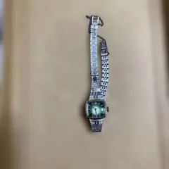 SEIKO グリーン文字盤 23ジュエリースペシャル 手巻きレディース腕時計