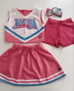 ジャクパ　チア　ユニフォーム　4点セット ジャクパ チア ユニフォームセット 120 - メルカリ